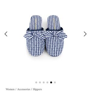Zoe Gingham Check Slipper